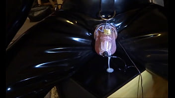Preview 3 of Uncle Wife Affair - Estim e-stim electro cum load milking with penis sleeve
