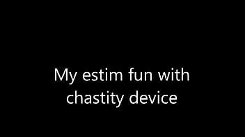 Preview 1 of Uncle Wife Affair - Estim e-stim electro cum load milking with penis sleeve