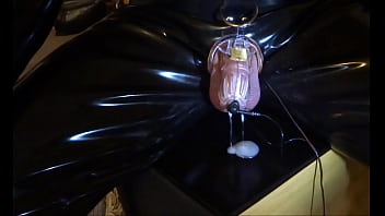 Preview 4 of Uncle Wife Affair - Estim e-stim electro cum load milking with penis sleeve
