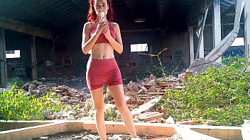 Preview 1 of Xxx Sfde - Ariel Ortiz gets horny in an abandoned ship,  then she puts her whole hand in her pretty pussy.