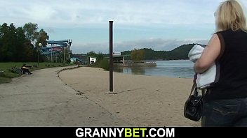 Preview 1 of Story Rape Mom The Son - Blonde old rides cock on public