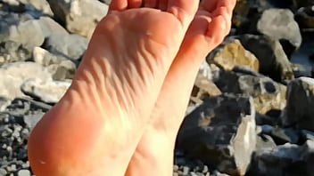 Preview 2 of Morning Yoga Sex - Sexy legs at the sea