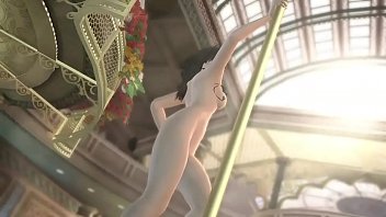 Preview 2 of Hermaphrodite Jerks Off - DOAX2 Nude Pole Dance for All Girls