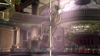 Preview 3 of Hermaphrodite Jerks Off - DOAX2 Nude Pole Dance for All Girls