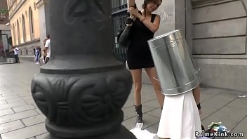 Preview 2 of Pivate Casting - Beautiful Spanish slave d. outdoor