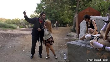 Preview 4 of Pivate Casting - Beautiful Spanish slave d. outdoor