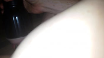Preview 4 of Indian Aunty Toilet Sex - Solo masterbating with fleshlight