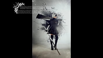 Preview 2 of Family Font - 2b nier automata cosplay disharmonica
