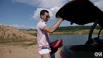Preview 3 of Stomp Crush - Naked men car wash ended with gay car jerk and huge cumshot