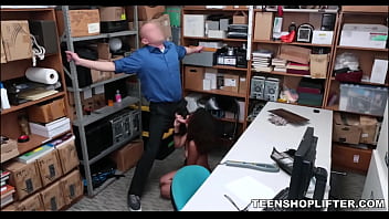 Preview 3 of Bed Kidnap Hand Leg Pack - TeenShoplifter.com - Hot Young Black Teenager Shoplifter Bosses By Security Guard
