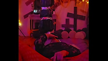 Preview 4 of Mia Blacked Com - Angelg and Kuzz Halloween special  Part 1
