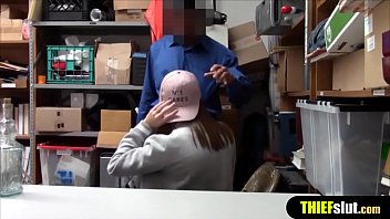 Preview 2 of Video Sex Tits - Shoplifting suspect chick gets her tight pussy filled