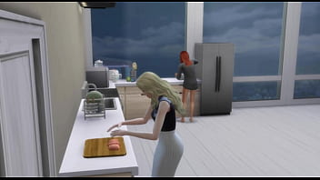 Preview 3 of Dad Salip Mom And San Xxx - two ladies in their twenties enjoying each others company
