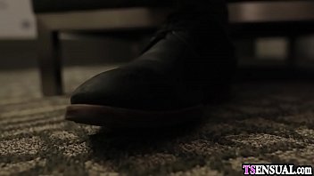 Preview 1 of July Vega - Super hot escort shemale got anal banged in a hotel room