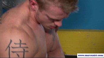 Preview 4 of Step Elder Sister Brothers Sex - Jocks pumping iron before cock sucking