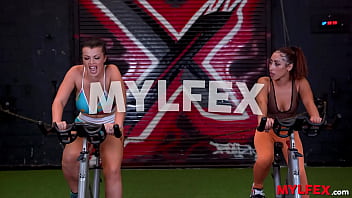 Preview 1 of Marry Queen Aka Miela New1 - Mylfex - Gym Milfs Fell Down on Gym Instructor&#039_s Dick
