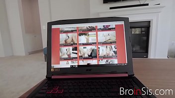 Preview 1 of Francis Hot Mom - stepSISTER catches stepBROTHER masturbating to TABOO PORN