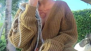 Preview 2 of Qatari Muslims - Playing with my pussy outside_ cum home &amp_ cum at home
