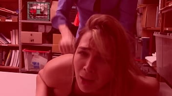 Preview 1 of Alura Jensan And Sun - Caught sucking the guards dick