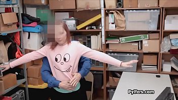 Preview 2 of Family Ded Daughter Xxx - Detained redhead teen faces hard cock
