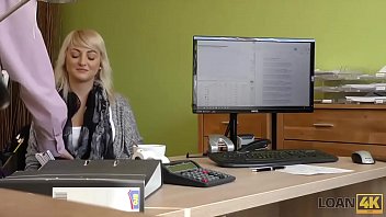 Preview 1 of Hidden Spy Cam On Arab Couple - LOAN4K. Brilliant towheaded girl gets money after sex with agent