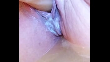 Preview 2 of Chinese Gorgeous Dark - Creamy Bathtub solo dildoing
