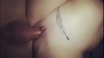 Preview 1 of Sarah And Brooklyn Spit Swap - Amateur french couple 1st movie pussy tattoo