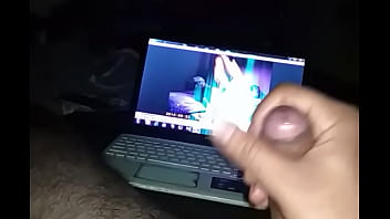 Preview 1 of Ngentot Bude - Cumshot while watching porn