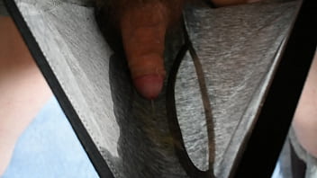 Preview 2 of Uk School Ma Xxx Video - Pissing in gray underwear