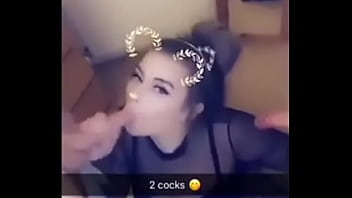 Preview 1 of Gents Was Xvideo - Amelia Skye mmf threesome blowjob - teaser