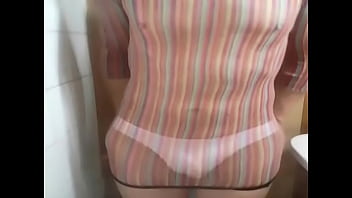 Preview 2 of Rhiannon Ryder Creampie - esta malla de colores tan ajustada me pone a mil