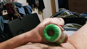 Preview 4 of Thighjob Hentai - Jerking off with new toy