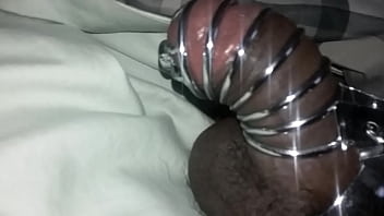 Preview 4 of Led Pencil On Pussy - My First Cock cage