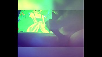 Preview 2 of Miss Bites - Masturbating under black light