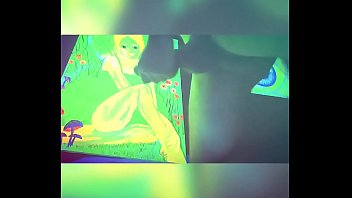 Preview 4 of Miss Bites - Masturbating under black light