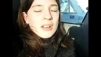 Preview 4 of Kupit Bilet V Kiev Na Poezd - Young girl fingers herself in car