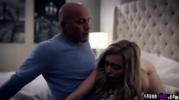 Preview 2 of Yoga Hot Pron - Blonde shy teen bounces her tight pussy on top of her stepdad!