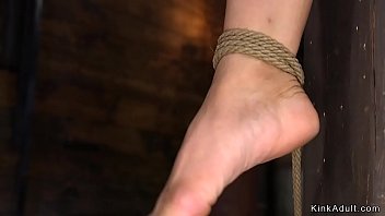 Preview 1 of New Sixes - Hairy Asian busty slave fucked in bondage