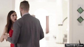 Preview 2 of Rape Mom Teach Xxx Sex Video - Welcome anal fuck with a stunning busty shemale slut