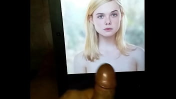 Preview 2 of Ge Pegnant - Elle Fanning cum tribute