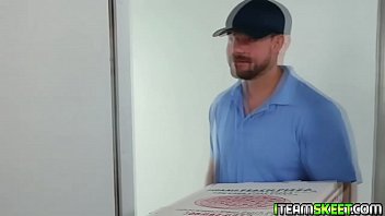 Preview 1 of Bf Xxx Vides - Natalie Lust blowjobs the pizza guys big cock!