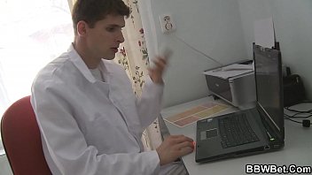 Preview 1 of Okarathu Xvids - Chubby blonde bbw calls doc to help her