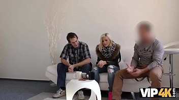 Preview 1 of Virgin Adel - VIP4k. Towheaded cutie earns a lot of money with her juicy pussy