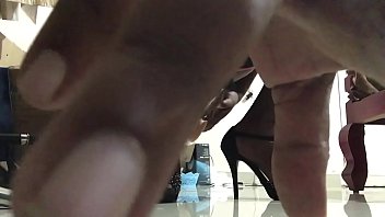 Preview 1 of Sani Leony Six - bottom chubby crossdresser use dildo for anal plessure