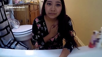 Preview 1 of Xxx Suny Liony Video - Pathetic needy step son needs help in the bath hand job cum on taboo. HD