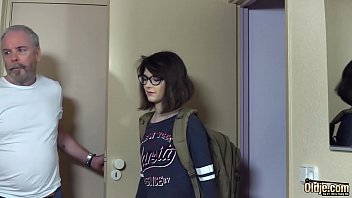 Preview 1 of Chubby Insertion - Motel owner fucks ager renting the room and cums in her mouth