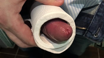 Preview 2 of Amelia Oym - Cock into toilet paper