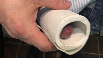 Preview 3 of Amelia Oym - Cock into toilet paper