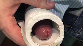 Preview 1 of Amelia Oym - Cock into toilet paper