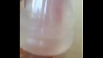 Preview 1 of Rita Argli - Guy Playing With Clear Fleshlight Till He Explodes Hot Amateur